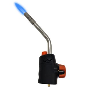 propane torch head, trigger start propane gas torch kit with self ignition & adjustable knob, pencil flame welding torch fuel by propane gas（csa certified)