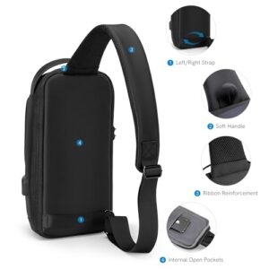 Waterproof Mini Sling Backpack with TSA Lock - For Traveling, Hiking, Commuting