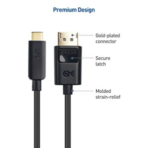 Cable Matters 2-Pack, 32.4Gbps Bidirectional USB C to DisplayPort 1.4 Cable 6 ft Support 8K 60Hz/4K 240Hz (Thunderbolt 4 to DisplayPort, DisplayPort to USB C Cable) Black for iPhone 15 MacBook XPS