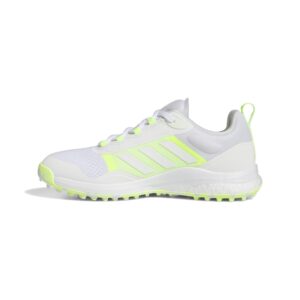 adidas women's zoysia spikeless golf shoes, footwear white/lucid lemon, 7
