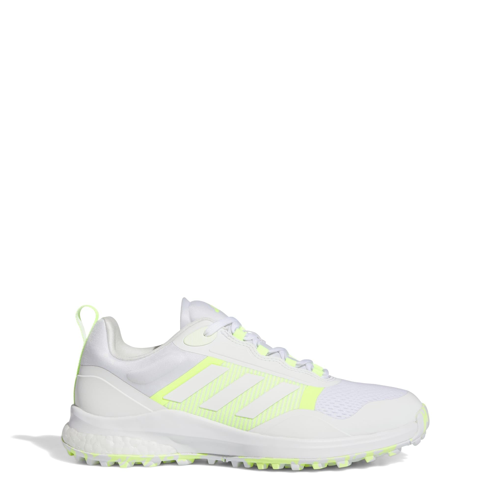 adidas Women's Zoysia Spikeless Golf Shoes, Footwear White/Lucid Lemon, 7