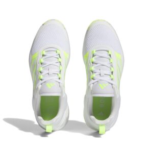 adidas Women's Zoysia Spikeless Golf Shoes, Footwear White/Lucid Lemon, 7