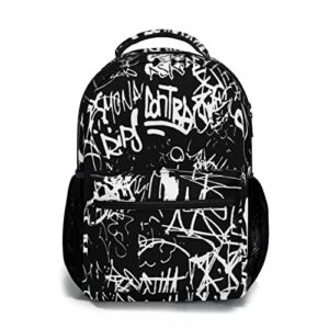 zrexuo funny graffiti art backpack, laptop backpack with multiple pockets for adult