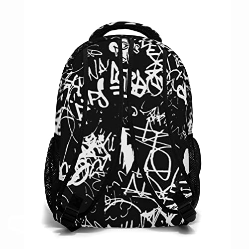 ZREXUO Funny Graffiti Art Backpack, Laptop Backpack with Multiple Pockets for Adult