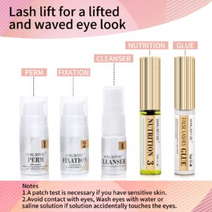 2024 Upgraded Lash Lift Kit, 2 in 1 Brow Lamination Eyelash Perm Kit, Professional Instant Lash Lift Extensions, Semi-Permanent Lash Lifting Curling Perming Wave, Salon Result for a Supermodel Look