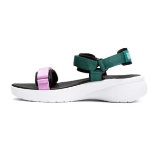 PUMA Sportie Sandal Vola Green Lagoon/Pink Mist/Puma Black/Electric Peppermint 7 B (M)