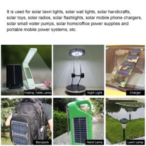 12V 4.2W Mini Solar Panel Portable DIY Solar Panel, Cell Battery Charger Panel DIY Solar Panel Module for Cellphone