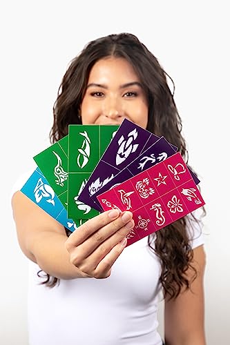 Vanli's Metallic 10 Temporary Tattoo Markers, Temporary Tattoo Pens with 30 Tattoo Stencils. Stocking Stuffers For Kids, Boys, Girls, Women.