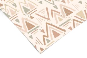 muted tribal contact paper | shelf liner | drawer liner peel and stick paper 1161 12in x 24in (2ft)