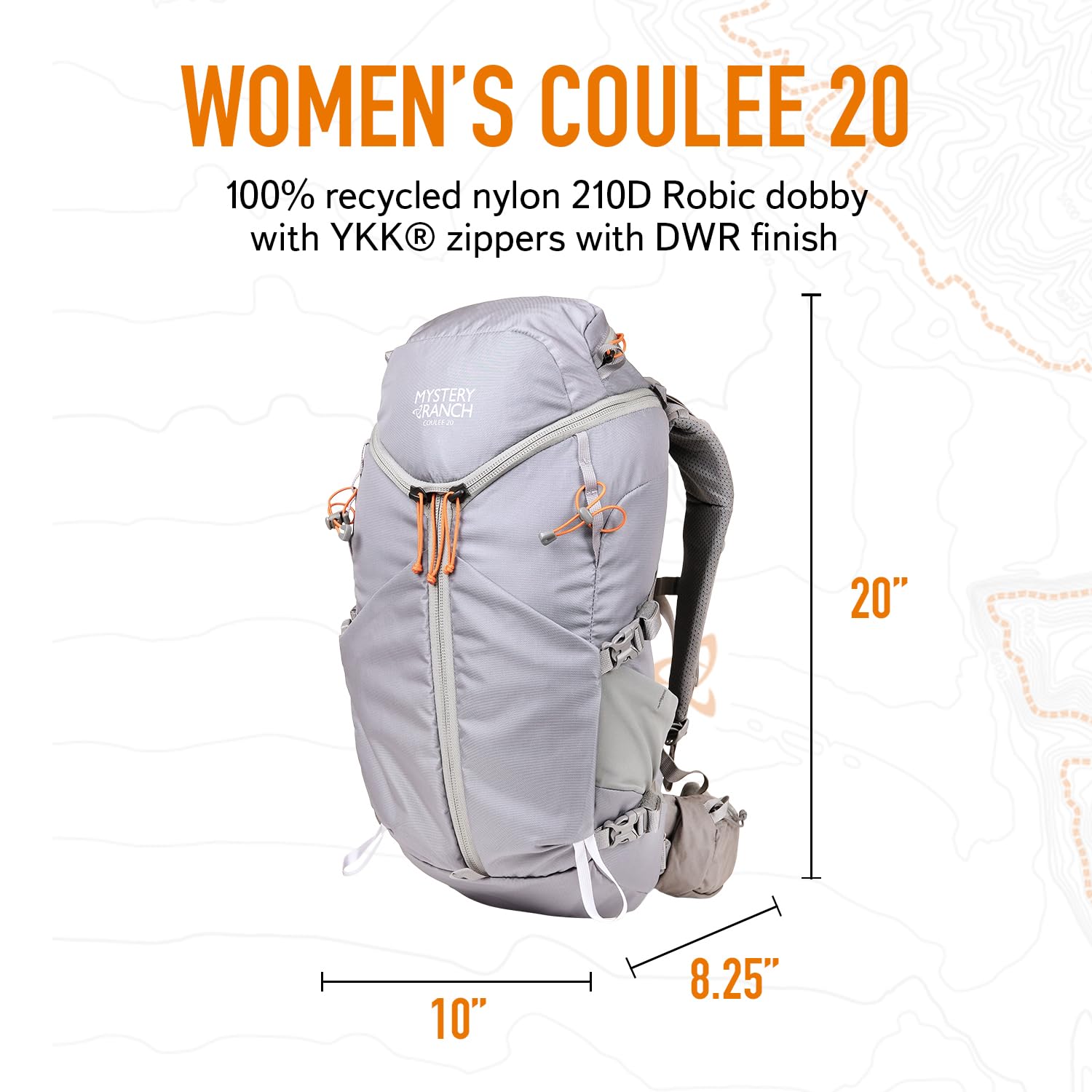 Mystery Ranch Women's Coulee 20 Backpack - Lightweight Hiking Daypack, 20L, M/L, Aura