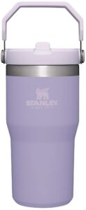 stanley iceflow stainless steel tumbler - vacuum insulated water bottle for home, office or car - reusable cup with straw leak resistant flip - cold for 12 hours or iced for 2 days (lavender) , 20oz