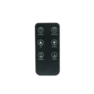 Remote Control for Great World GW-6088TBT Bluetooth Electric Fireplace Heater