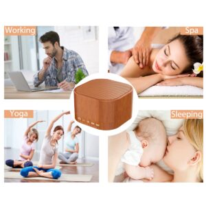 Magicteam Sound Machines White Noise Machine with 20 Non Looping Natural Soothing Sounds and Memory Function 32 Levels of Volume Powered by AC or USB and Sleep Sound Timer Therapy for Baby Kids Adults