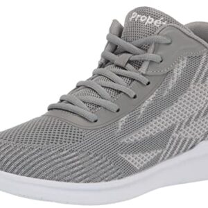 Propet Women's TravelBound Hi Sneakers, Grey, 7 XX-Wide US