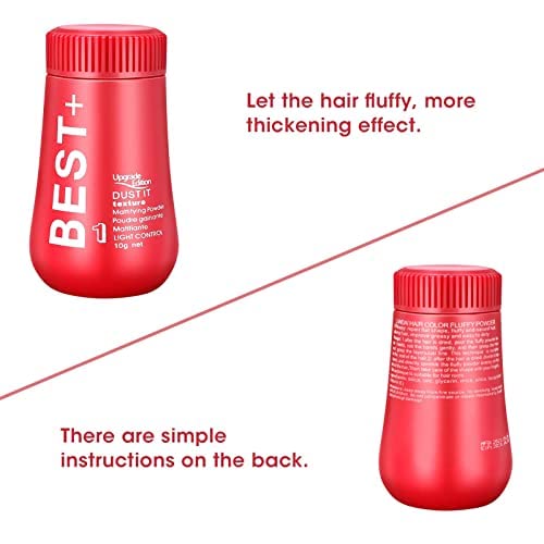 Hair Powder, 10g Oil Control Styling Hair Powder Volume Powder Portable Mattifying Texture Powder Soft Fluffy all Day Hair No Mess Dust it Hair Root Lifting Powder for Men Women