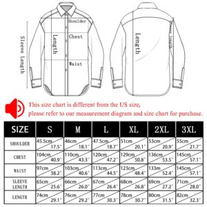 Hi-Tie Stretch Satin Solid Mens Dark Green Dress Shirt Long Sleeve Regular Fit Button Down Shirt for Party Prom Dinner