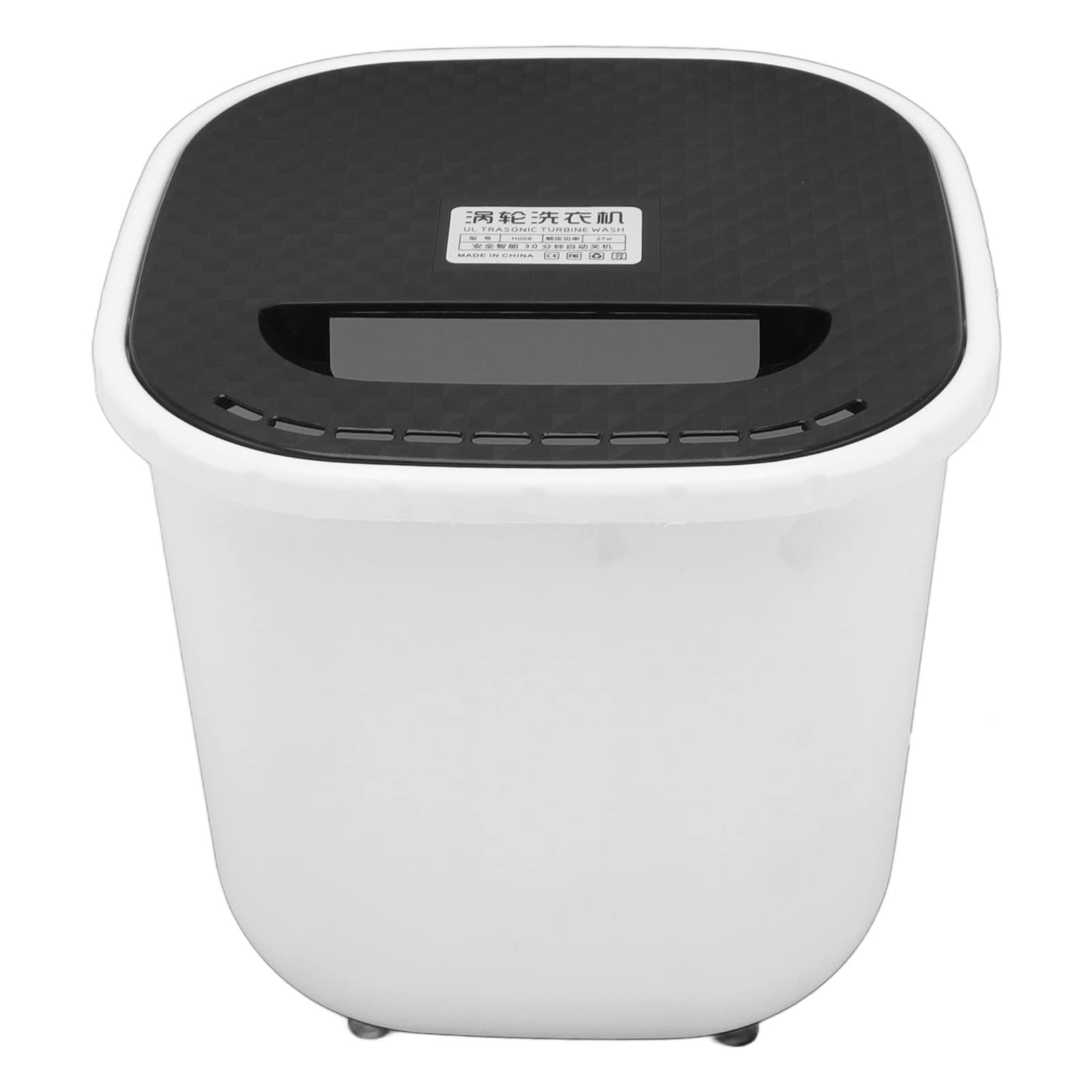 Kufoo Portable Washing Machine, 6L Mini Automatic Underwear Clothing Washer, 27W Small Deep Washing Laundry Machine, 30 Mins Automatic Shutdown for Home, Appartment, Travel and Dorms