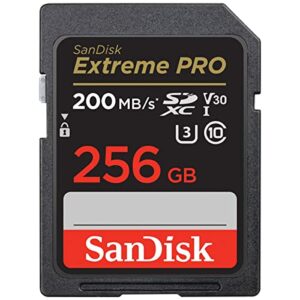 sandisk extreme pro 256gb uhs-i u3 sdxc memory card