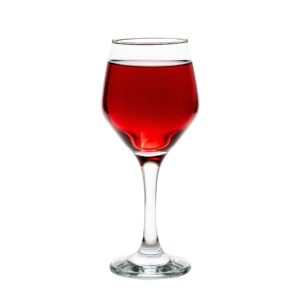 vikko wine glasses, set of 6 stemmed wine glasses for red and white wine, 11.25 oz capacity, thick and durable wine glasses, small wine glasses with stem, red wine glasses
