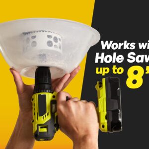 Hole Saw Dust Bowl (2 Pack) - Dust Bowl for Hole Saw, for Installing Recessed Lights and Works with All Hole Saws