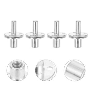 VILLCASE 5 Sets Bed Three Hole Nut Sofa Feet Nut Docking Kit Bed Column Screw Nut Lock Connector for Bed Column Furniture Parts Bed Column Screws Kit Bedpost Connect Screw Kit Iron Splint