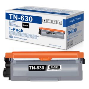 tn-630 tn630 tn 630 1 pack toner cartridge compatible tn630 black toner replacement for brother tn630 tn660 hl-l2380dw hl-l2300d mfc-l2680w mfc-l2685dw l2707dw l2720dw l2740dw dcp-l2520dw printer yois