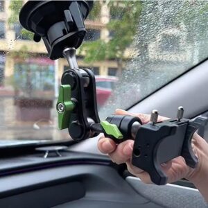 Universal Ball Head Arm for Phone Suction Cup Phone Holder 360° Rotating Car Phone Holder Mount for Car Dashboard Windshield Vehicle Sunroof Compatible with iPhone & Samsung and Other Mobile Phones