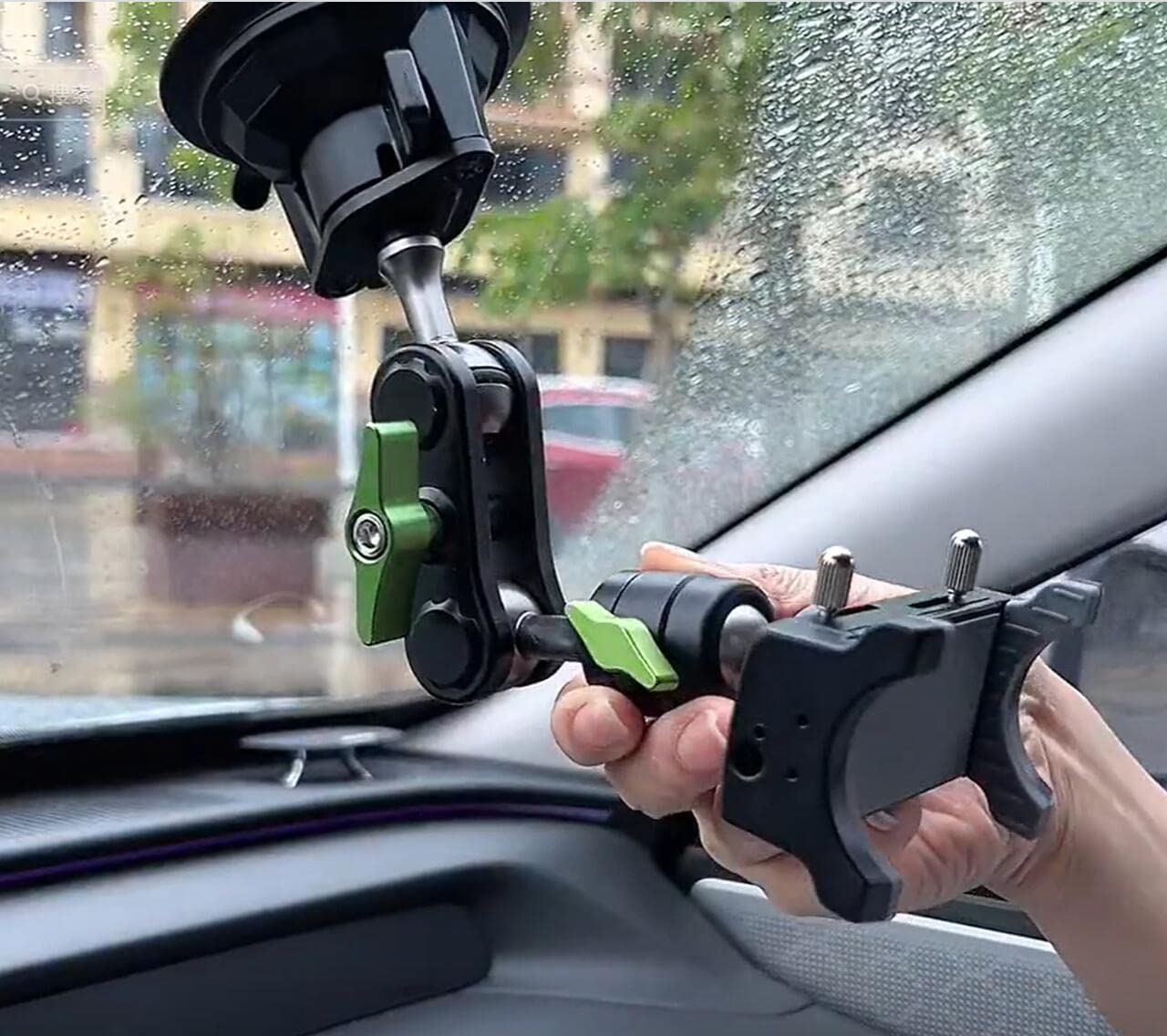 Universal Ball Head Arm for Phone Suction Cup Phone Holder 360° Rotating Car Phone Holder Mount for Car Dashboard Windshield Vehicle Sunroof Compatible with iPhone & Samsung and Other Mobile Phones