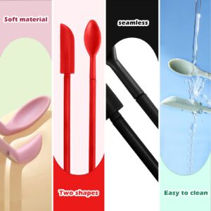 Vodolo 8 PCS Silicone Telescopic Spatula and Spoon for Makeup Mixing Palette Mini Makeup Spatulas To Get Last of Makeup Out, Beauty Cosmetic Spatula Make Up Spatula Tool