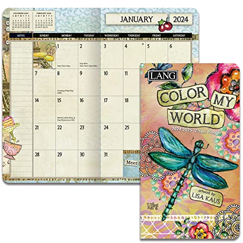 LANG Color My World 2024 Two Year Planner (24991071088)