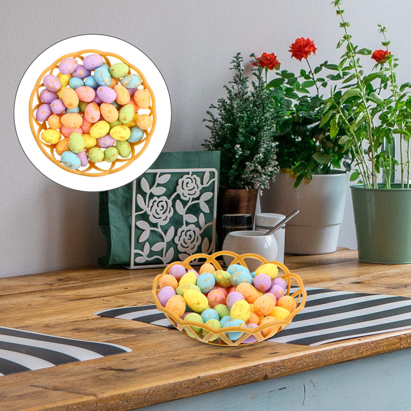 LABRIMP 200 pcs Flower Basket Easter Egg Decoration easter eggs bulk Party rabbit egg Easter Eggs Crafts faux eggs Foam Eggs polystyrene balls kid toy artificial foam material child wreath