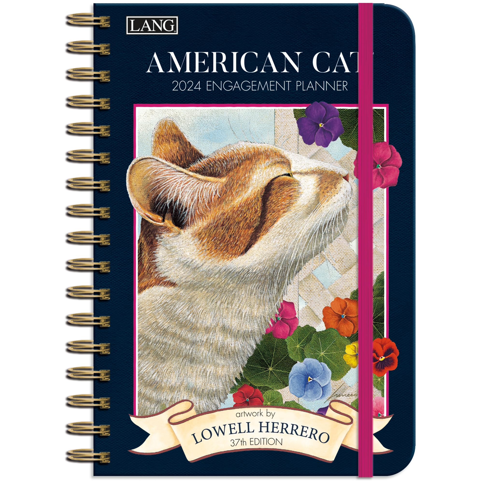 LANG American Cat™ 2024 Spiral Engagement Planner (24991011081)