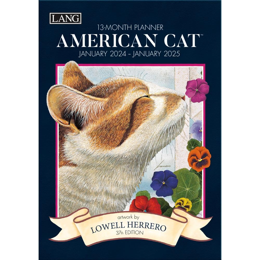 LANG American Cat 2024 Monthly Planner (24991012094)