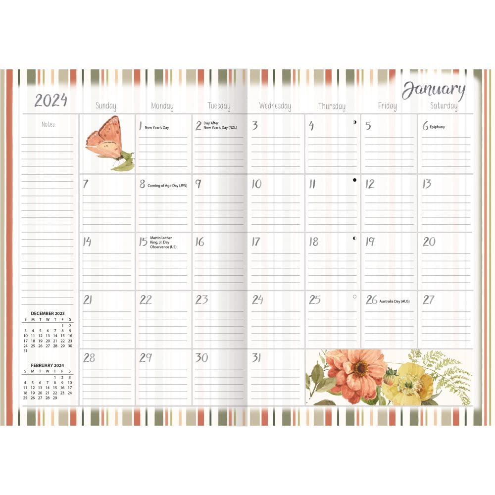 LANG Watercolor Seasons 2024 Monthly Planner (24991012124)