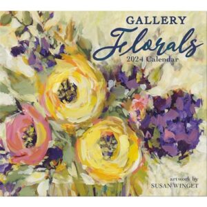 lang gallery florals 2024 wall calendar (24991002020) multi