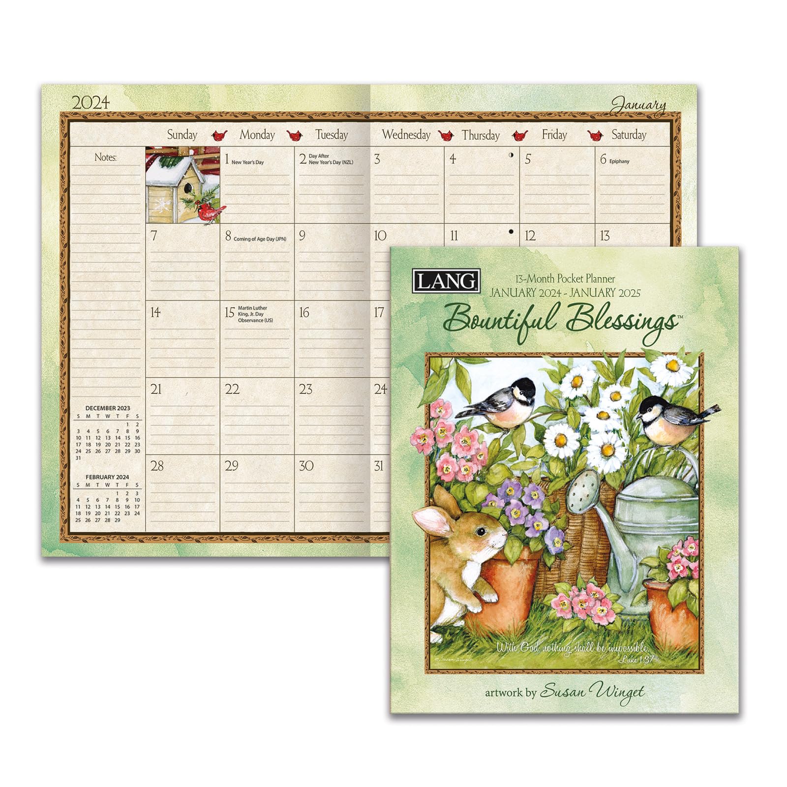 LANG Bountiful Blessings™ 2024 Monthly Pocket Planner (24991003158)