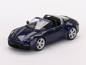 911 targa 4s gentian blue metallic limited edition to 3000 pieces worldwide 1/64 diecast model car by true scale miniatures mgt00412
