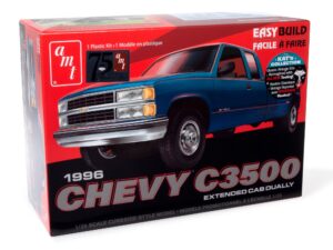 amt 1996 chevrolet c-3500 dually pickup easy build new tooling 1:25 scale model kit