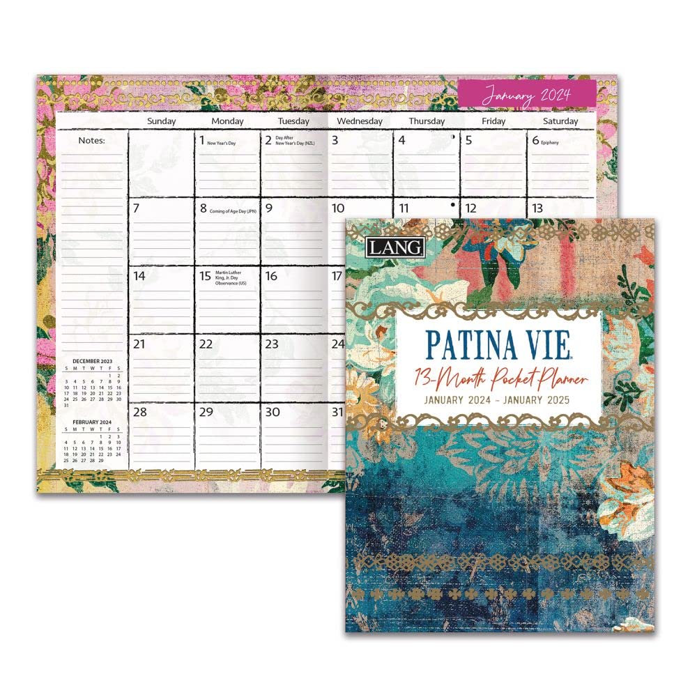 LANG Patina Vie 2024 Monthly Pocket Planner (24991003190)