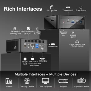 Intel Nuc 11 with Intel Core i7-1165G7, 32GB Ram, 1TB PCle SSD, 12MB Cache, Up to 4.70 GHz Intel Nuc with WiFi 6, Bluetooth, 8K Support, Win11 Pro