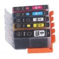 Large Capacity Printer Cartridge with Ink ABS Printer for for School, Trading Firms, Office Building (BK BK C M Y 5 Colors)