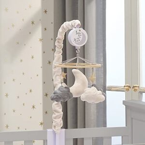 Lambs & Ivy Goodnight Moon Musical Baby Crib Mobile Soother Toy - Stars/Clouds