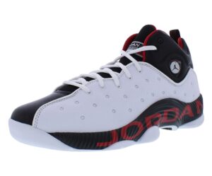 jordan jumpman team ii men's shoes size - 12 white/true red-black