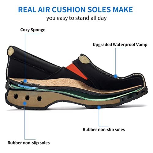 Women's Work Shoes Nurse's Non Slip - Healthcare and Nursing Shoes, All-Day Comfort, Fashion Sneakers Waterproof and Oil-Proof Walking Mary Jane Clogs Medical Breathable Shoes