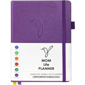 simpor home planner, monthly financial planner organizer budget book with expense tracker, work from home planner, meal planner, family organizer, undated planner 12 months schedule