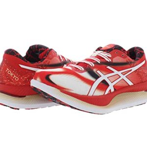 ASICS GlideRide Tokyo Womens Shoes Size 7, Color: White/Classic Red