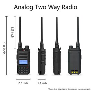 TYT TH-UV88 Ham Radio Handheld 2 Pack Two Way Radio Analog Amateur Dual Band VHF UHF Walkie Talkies for Adults Long Range, Rechargeable, 200 Channels, Scanner, LCD Display, DTMF, Support Chirp (Black)