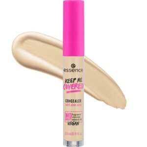 essence | keep me covered concealer (20 | fair)| lightweight, non-comedogenic, buildable coverage | vegan, cruelty free & paraben free
