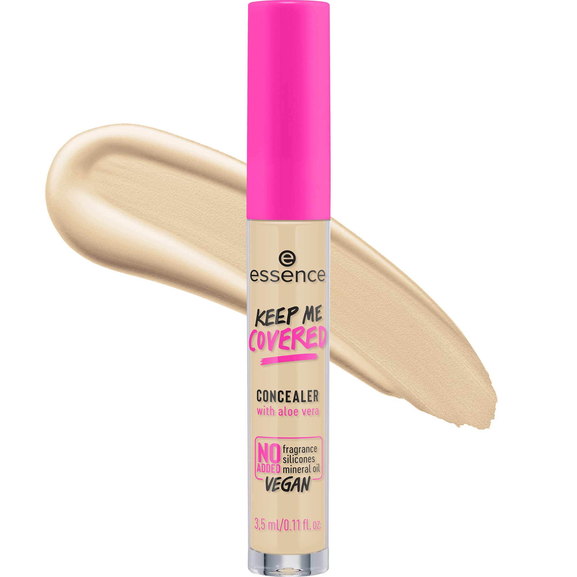 essence | Keep Me Covered Concealer (20 | Fair)| Lightweight, Non-Comedogenic, Buildable Coverage | Vegan, Cruelty Free & Paraben Free