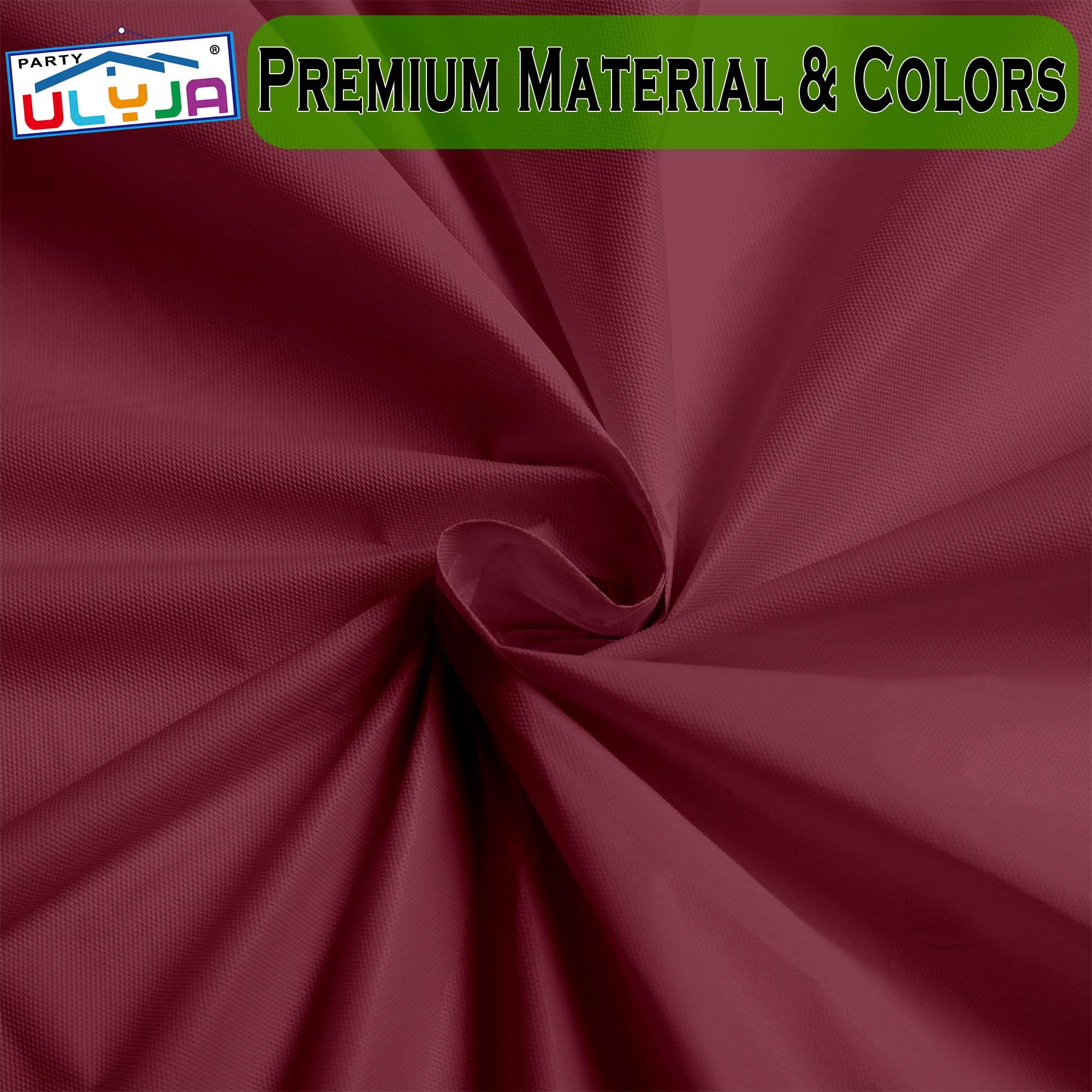 PARTY ULYJA Burgundy 2 Pack Plastic Tablecloth Rectangle 54 x 108 Inches Disposable Maroon Wine Red Sturdy Table Covers for Dining, Birthday, Wedding, Picnic, Event and Outdoor Use